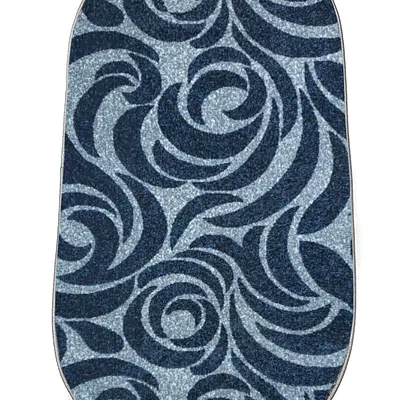 Килим фризе з невисоким ворсом Macio Gray/Blue 02575A