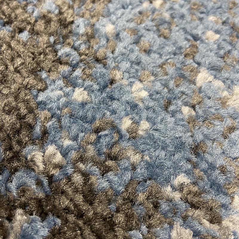 Килим фризе з невисоким ворсом Macio Gray/Blue 02619A