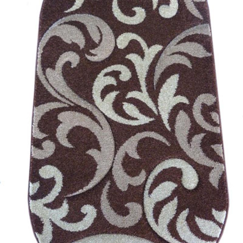 Килим з художньою стрижкою Curlex BROWN 4397A