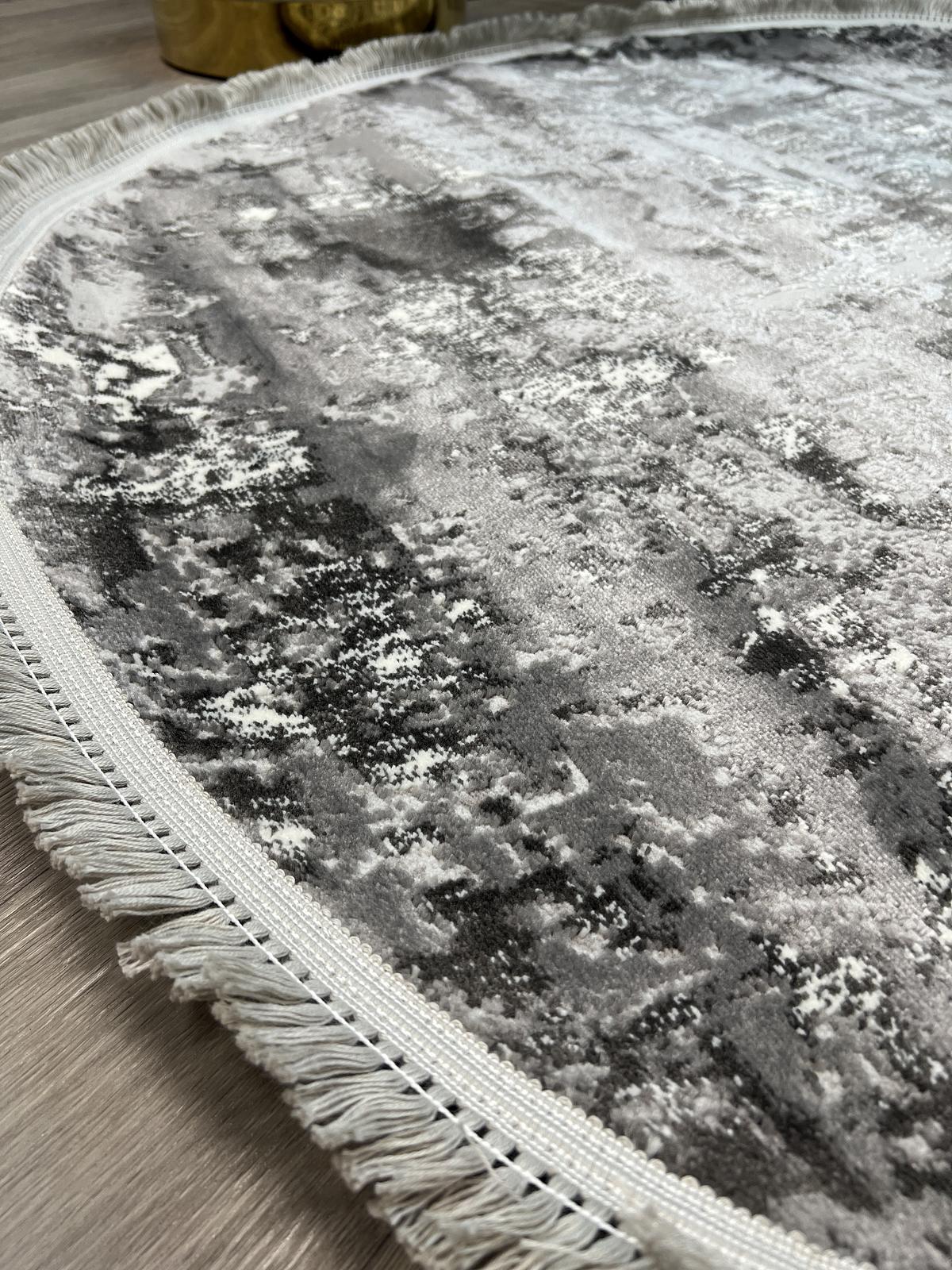 Килим з комбінованим ворсом и термоусадкой Glacia Gray 03935A