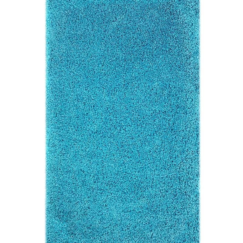 Пухнастий килим Plumis Lux голубой aqua 6365A