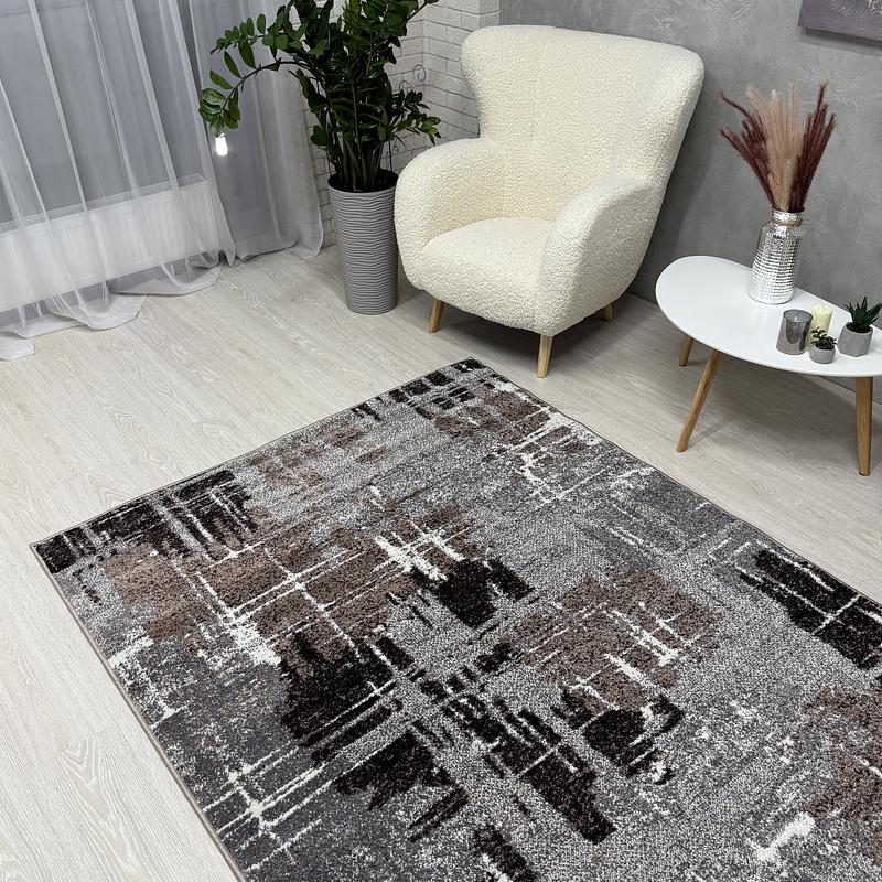 Килим з невисоким ворсом Mara сірий Gray 24037/123