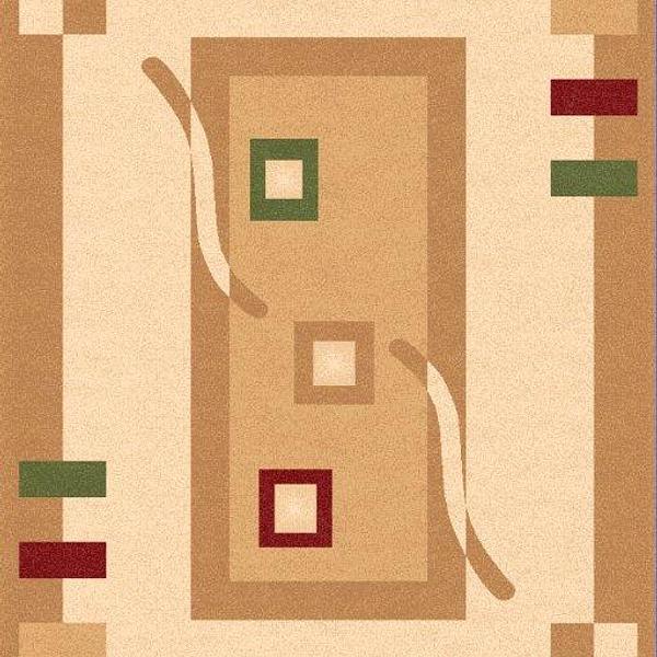 Килим високощільний з художественной стрижкой Elara Cream 5490A