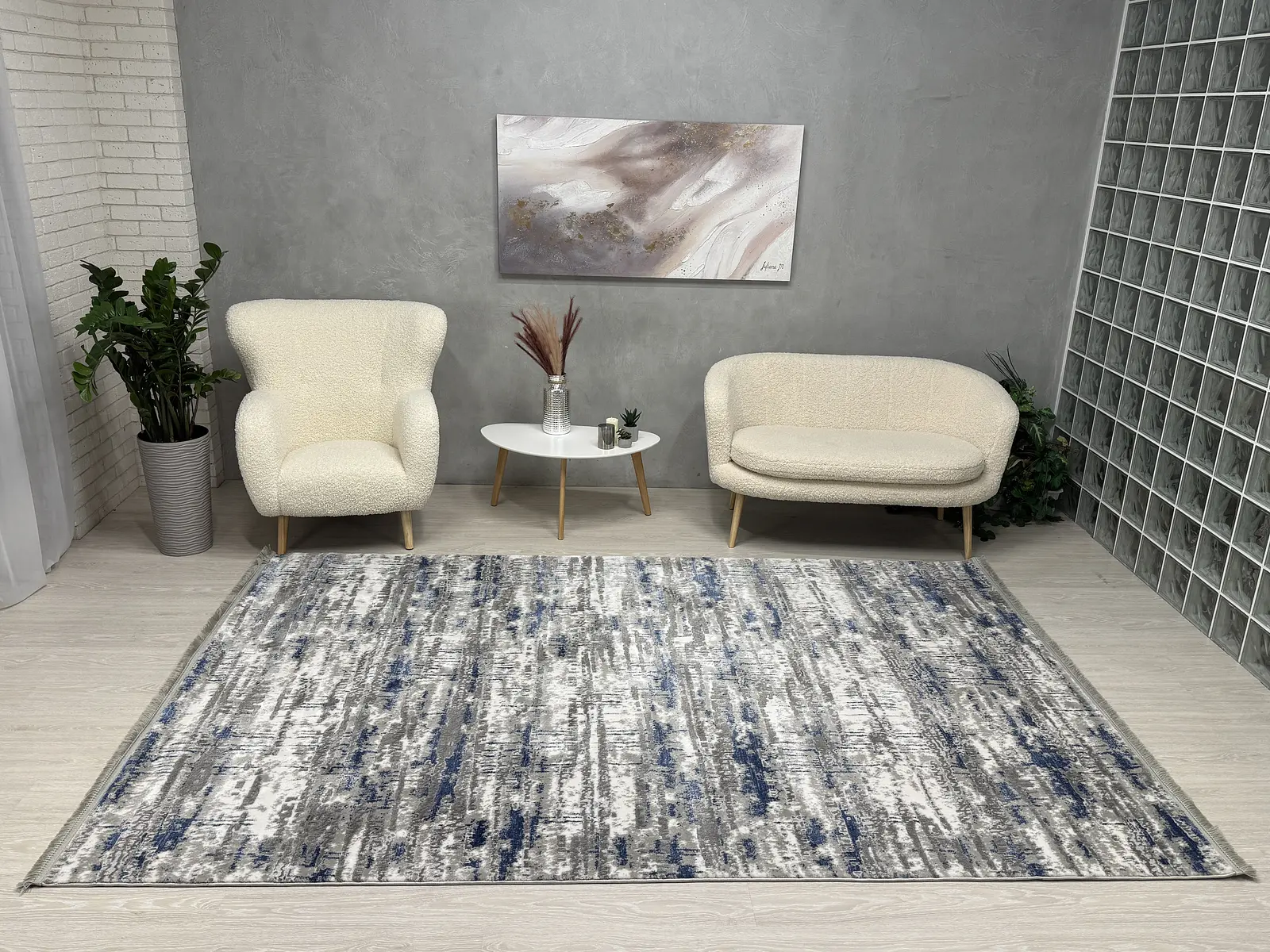Килим з термоусадкою Aquila Mavi 2701B