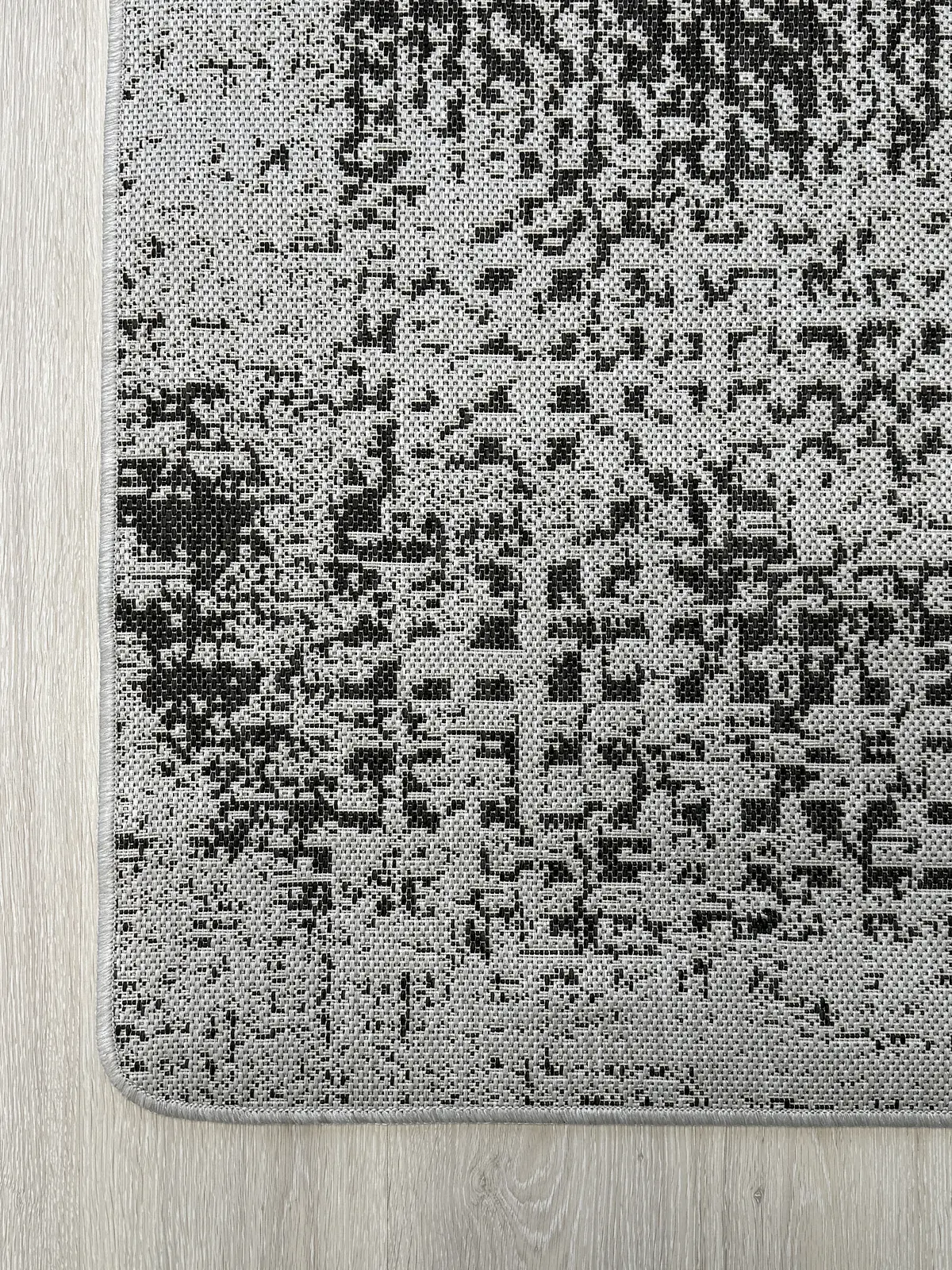 Безворсовий килим на гумовій основі універсальний Versa сірий 19197/08