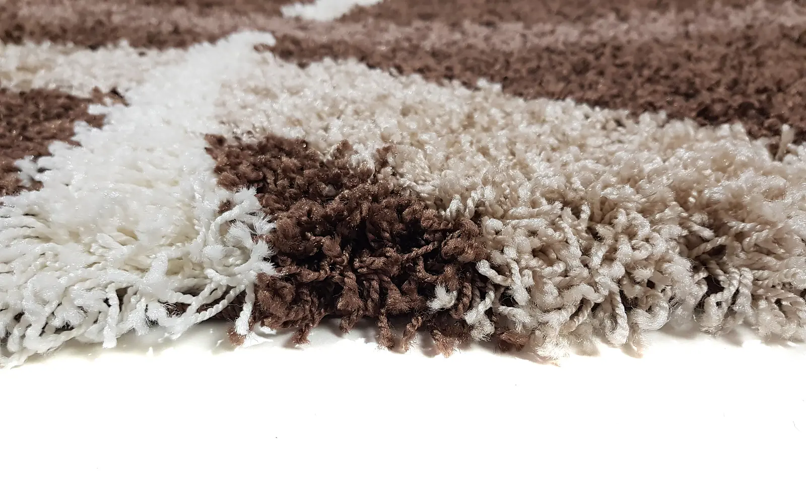 Пухнастий килим Plumis Lux DARK BROWN 7368A