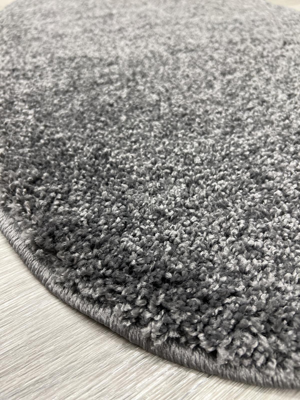 Пухнастий килим Plumeria dark gray 12500/60
