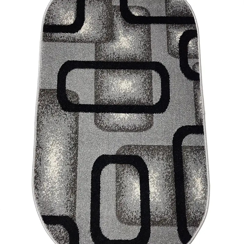 Килим фризе з невисоким ворсом Macio Gray 02574A