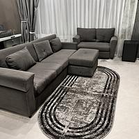 Килим фризе з невисоким ворсом Macio Gray 08559A