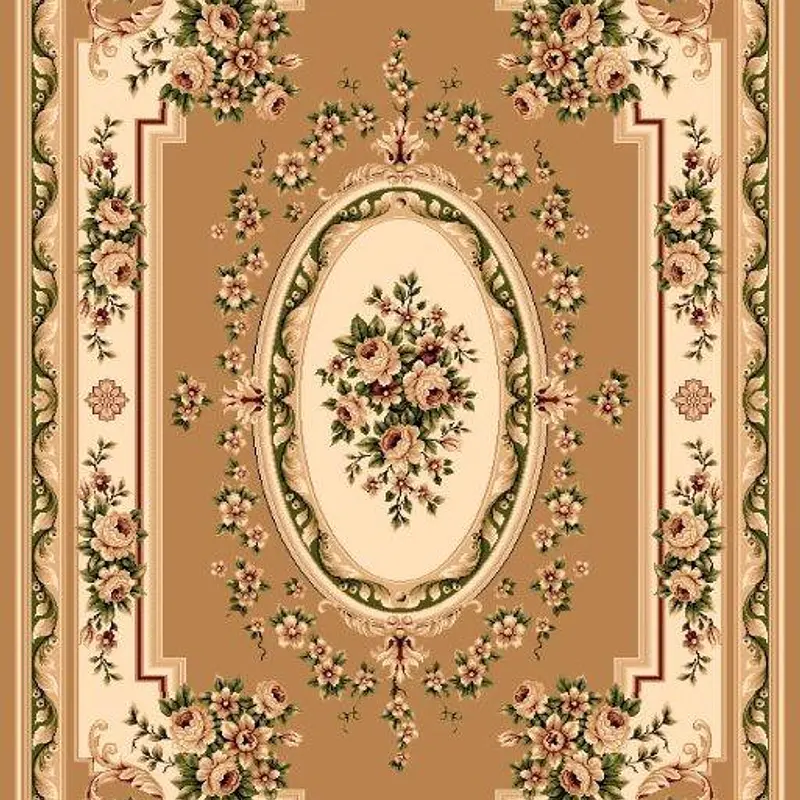 Килим хітсет з невисоким щільним ворсом Luxia MUSTARD 6199A