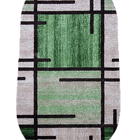 Килим фризе з невисоким ворсом Macio Beige\Green 02239A