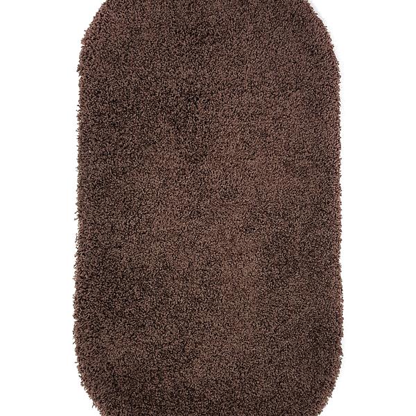 Пухнастий килим Plumis Lux DARK BROWN 6365A