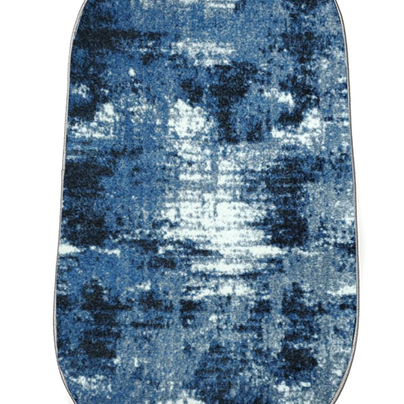 Килим фризе з невисоким ворсом Macio Gray/Blue 02619A