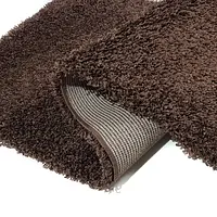 Пухнастий килим Plumis Lux DARK BROWN 6365A