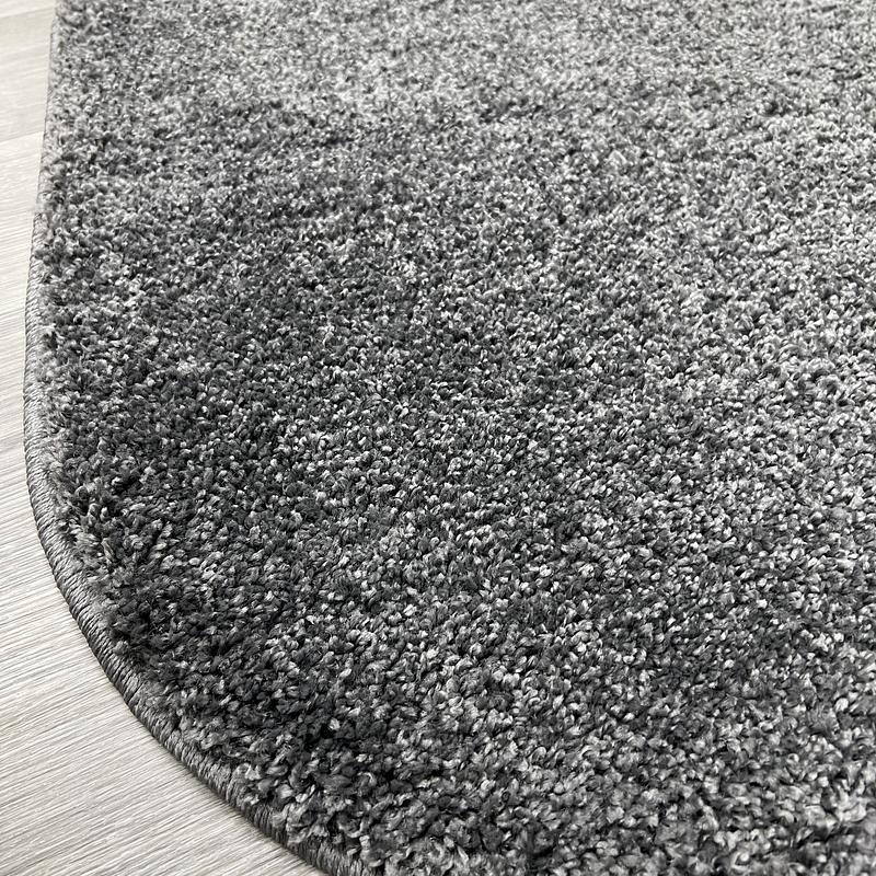 Пухнастий килим Plumeria dark gray 12500/60