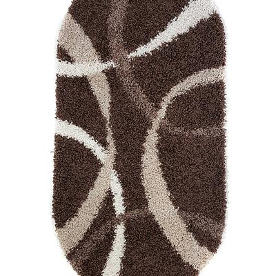 Пухнастий килим Plumis Lux DARK BROWN 7368A