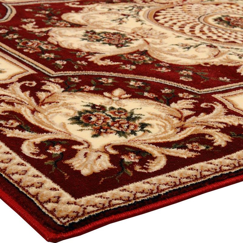 Килим фризе з невисоким ворсом Florea red червоний 531/110