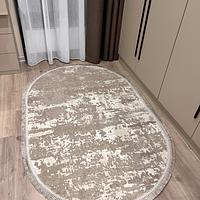 Килим з комбінованим ворсом и термоусадкой Glacia BEIGE 03935A