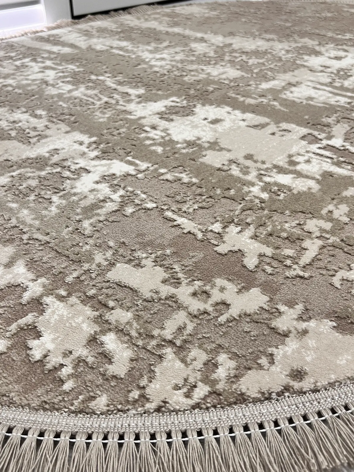 Килим з комбінованим ворсом и термоусадкой Glacia BEIGE 03935A