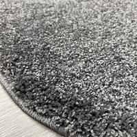 Пухнастий килим Plumeria dark gray 12500/60