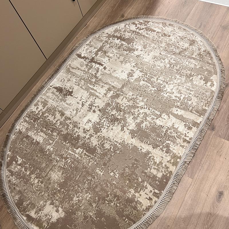 Килим з комбінованим ворсом и термоусадкой Glacia BEIGE 03935A