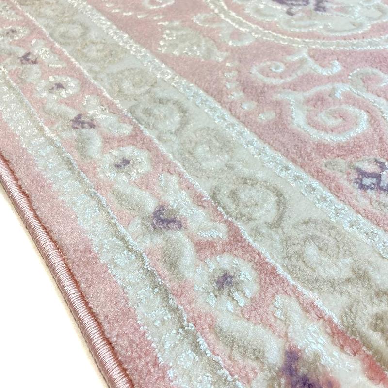 Класичний килим Flora PINK / PINK P658B