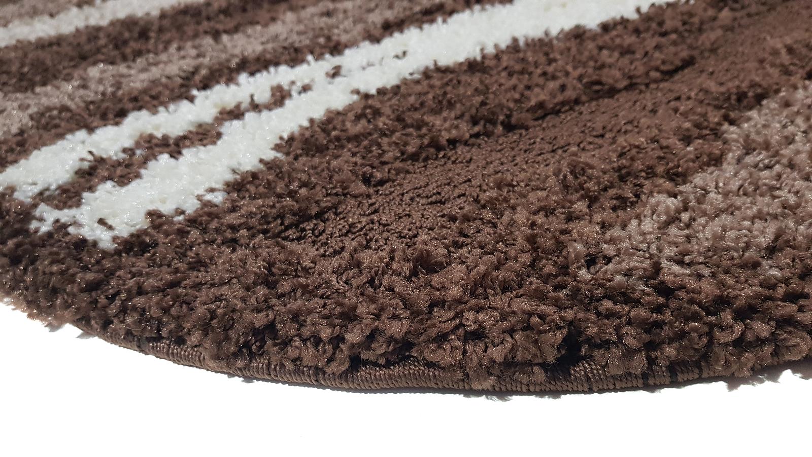 Ворсистий килимок Plush Loop DARK BROWN 8014A