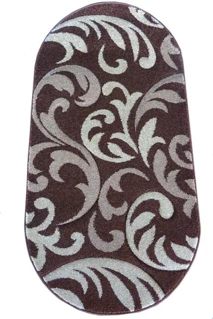 Килим з художньою стрижкою Curlex BROWN 4397A