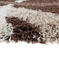 Пухнастий килим Plumis Lux DARK BROWN 7368A