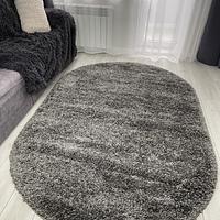 Пухнастий килим Plumis Lux Gray 6365A