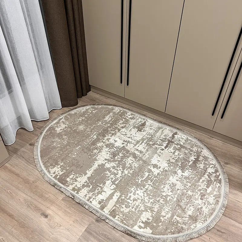 Килим з комбінованим ворсом и термоусадкой Glacia BEIGE 03935A