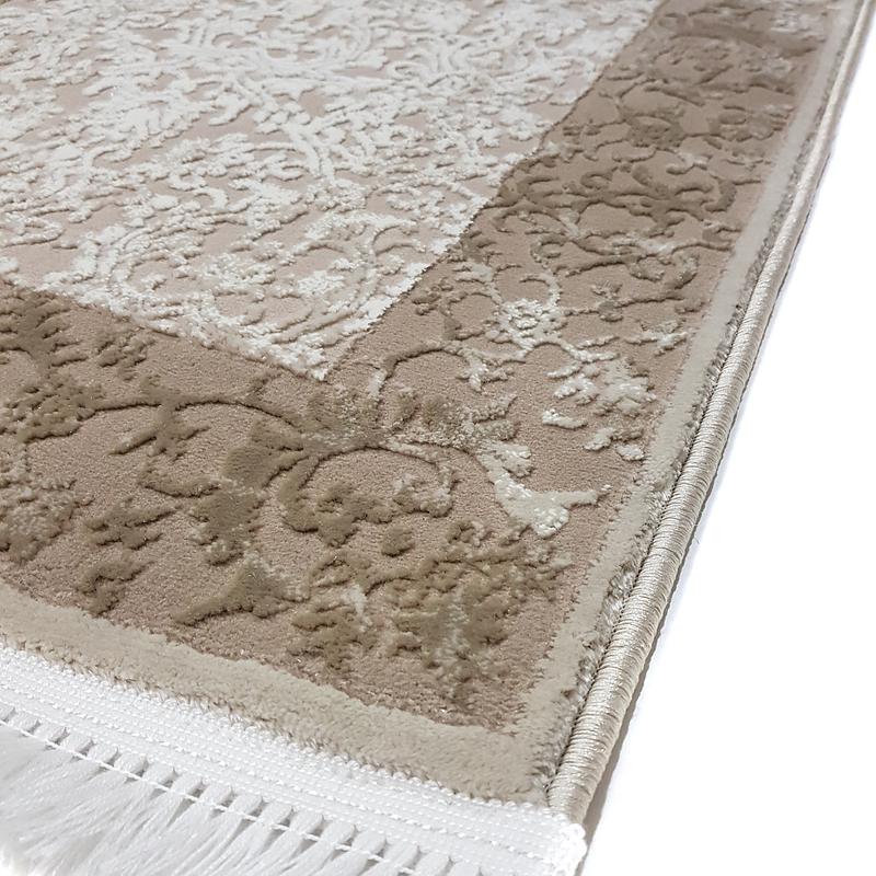 Килим з комбінованим ворсом и термоусадкой Glacia beige 03977A