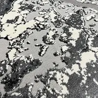 Килим з комбінованим ворсом и термоусадкой Glacia Gray 08148A
