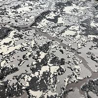 Килим з комбінованим ворсом и термоусадкой Glacia Gray 08148A