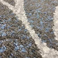 Килим фризе з невисоким ворсом Macio Gray/Blue 02575A