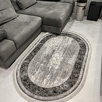 Килим з комбінованим ворсом и термоусадкой Glacia Gray 03977A