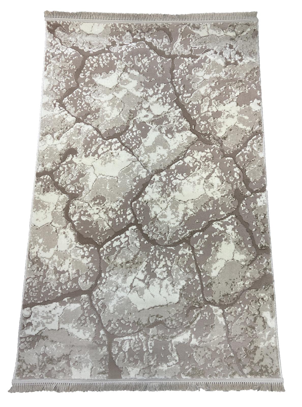 Килим з комбінованим ворсом и термоусадкой Glacia beige 08148A