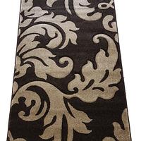 Килим з художньою стрижкою Tropica DARK BROWN C586A