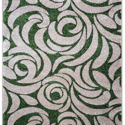 Килим фризе з невисоким ворсом Macio Beige\Green 02575A
