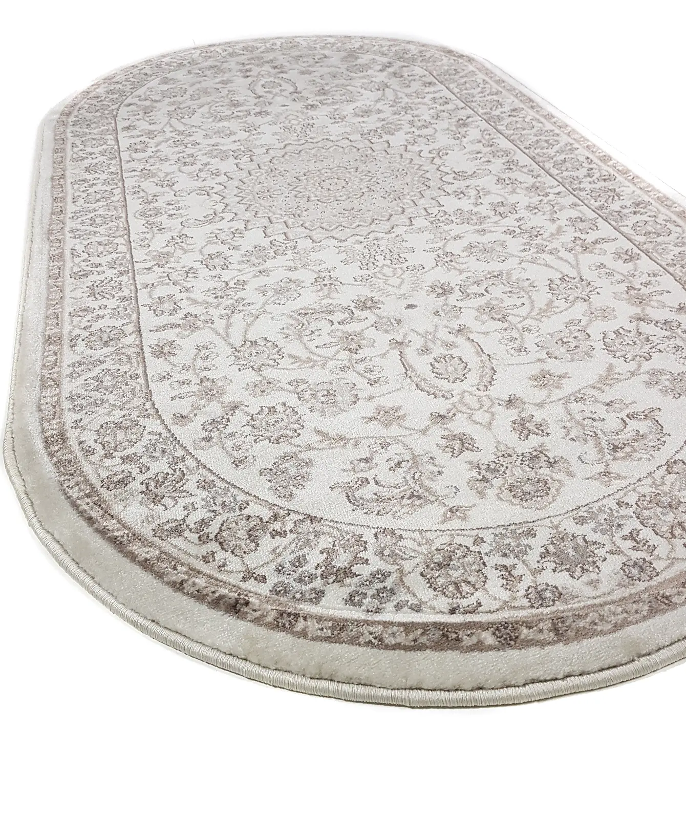 Класичний килим з поліестеру Argentum WHITE 4260D