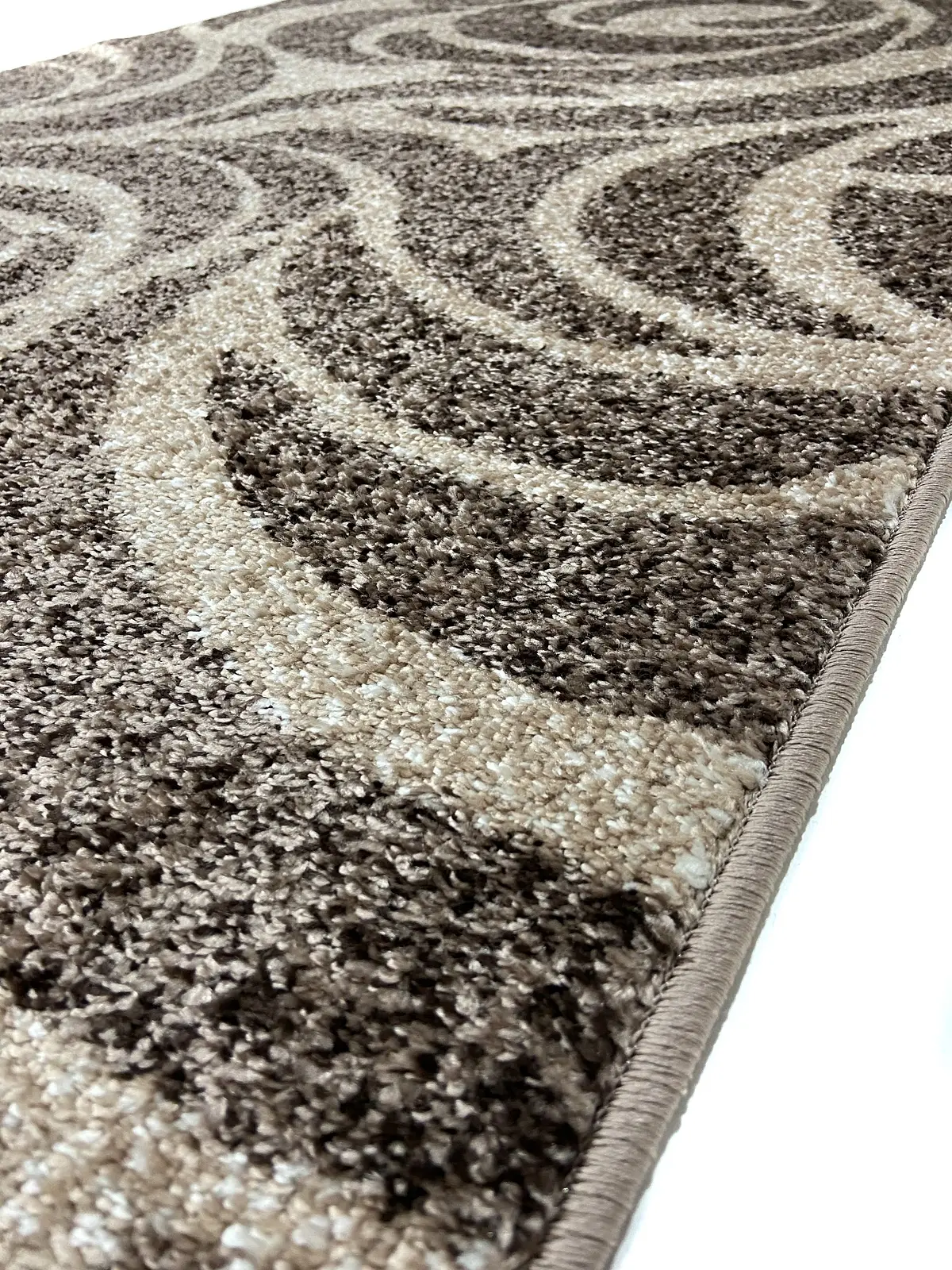 Килим фризе з невисоким ворсом Macio Beige 02575A