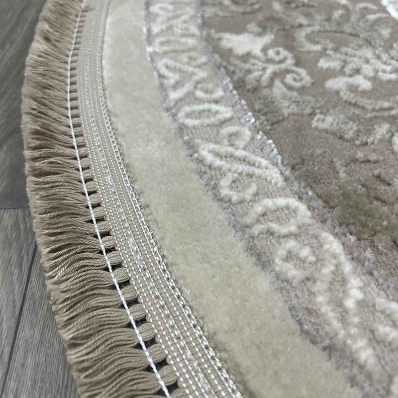 Килим з комбінованим ворсом и термоусадкой Glacia BEIGE 03977A