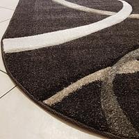 Килим з художньою стрижкою Tropica DARK BROWN D508A