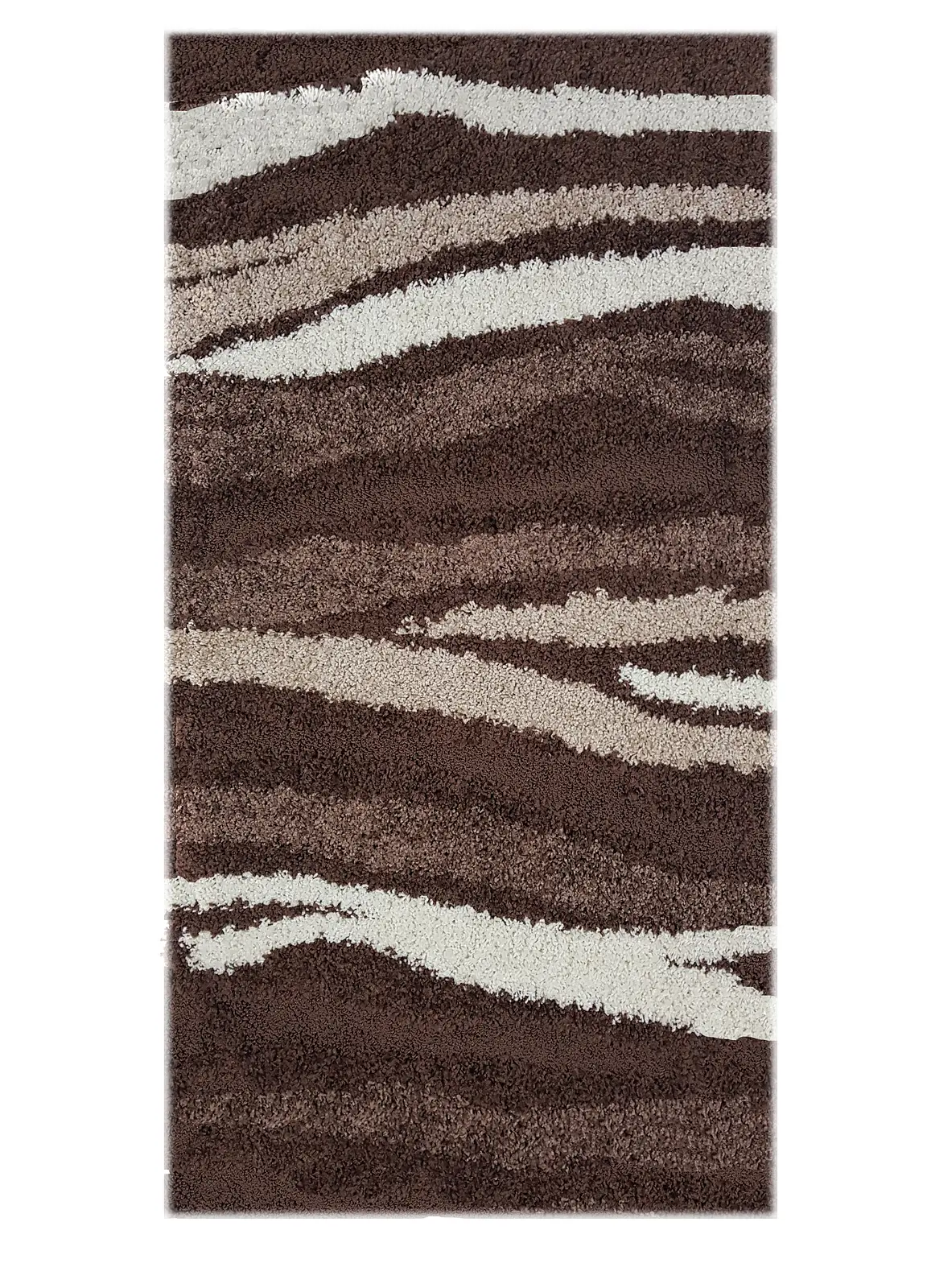 Ворсистий килимок Plush Loop DARK BROWN 8014A