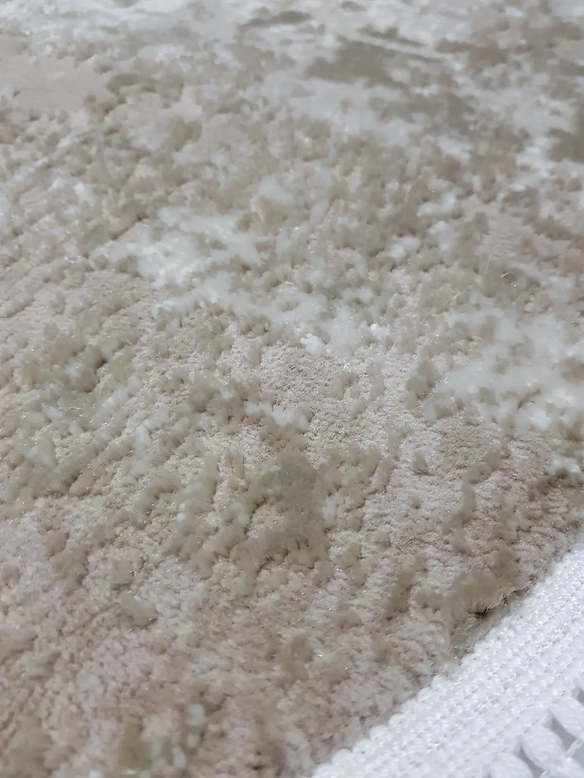 Килим з комбінованим ворсом и термоусадкой Glacia BEIGE 03935A
