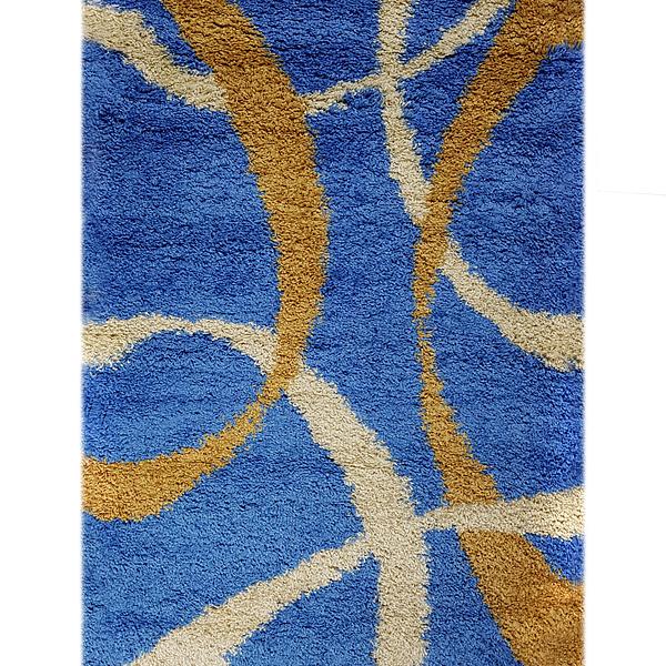 Пухнастий килим Plumis Lux BLUE 7368G