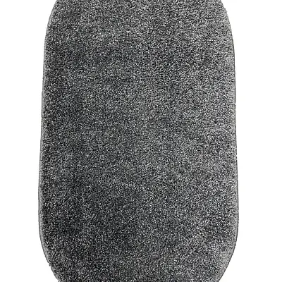 Пухнастий килим Plumeria dark gray 12500/60