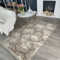 Килим з комбінованим ворсом и термоусадкой Glacia beige 08148A