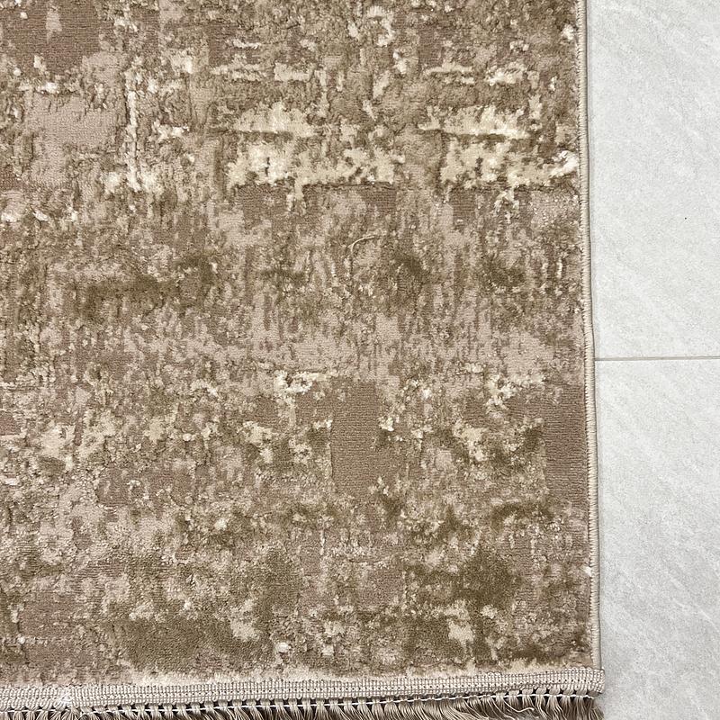 Килим з комбінованим ворсом и термоусадкой Glacia beige 03935A