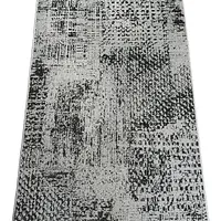 Безворсовий килим на гумовій основі універсальний Versa сірий 19197/08